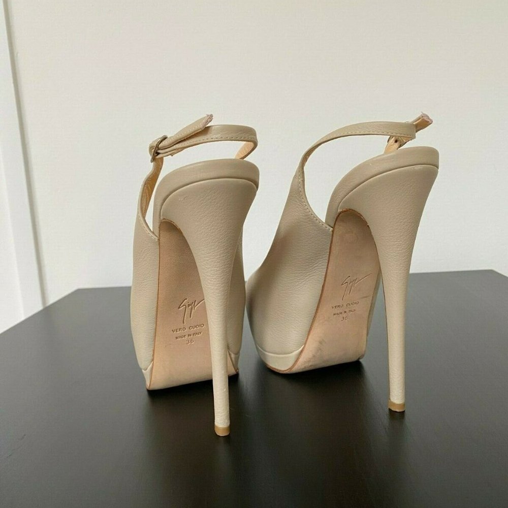 GIUZEPPE ZANOTTI Sharon Beige Pump Size 36 GIUZEPPE ZANOTTI